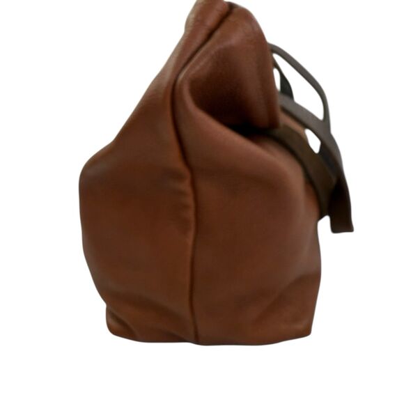 Heather Borg Italian Leather Tote Bag Pebbled Shoulder Bag - Picture 4 of 13